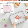 VEVOR Fried Ice Cream Roll Machine, 12.6" x 8.5" Stir-Fried Ice Cream Pan, Stainless Steel Rolled Ice Cream Maker with Compressor and 2 Scrapers, for Making Ice Cream, Frozen Yogurt, Ice Cream Rolls