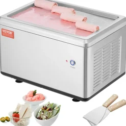 VEVOR Fried Ice Cream Roll Machine, 12.6