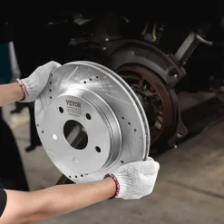 VEVOR Front and Rear Brake Kit for 06-2018 Dodge Ram 1500, 07-2009 Dodge Durango Chrysler Aspen, Drilled and Slotted Brake Rotors Ceramic Brake Pads Replacement, 13.2