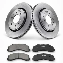 VEVOR Front Brake Kit Ceramic Brake Pads & Hollow Brake Rotors Replacement, Compatible with 015-2020 Ford F-150, 2010-2014 Ford F-150 (6 Lug Models), 2010-2021 Ford Expedition & Lincoln Navigator