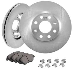 VEVOR Front Brake Kit for Vauxhall Adam(M13), Corsa D (S07), Corsa D Box/Hatchback (S07), Brake Rotors Ceramic Brake Pads Replacement Kit, 257mm Front Rotors