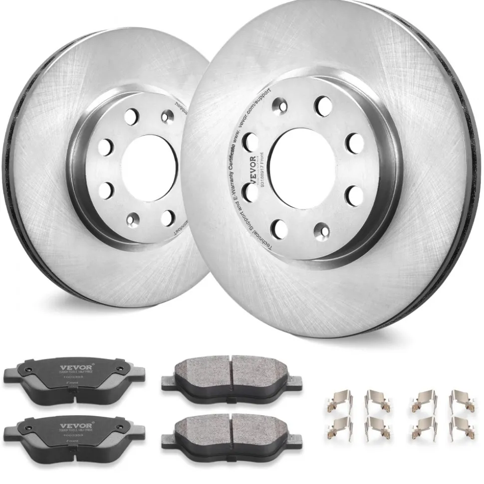 VEVOR Front Brake Kit for Vauxhall Adam(M13), Corsa D (S07), Corsa D Box/Hatchback (S07), Brake Rotors Ceramic Brake Pads Replacement Kit, 257mm Front Rotors