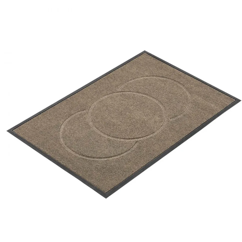 VEVOR Front Door Mat, 47 x 32 in Commercial Floor Mat for Indoor and Outdoor, Modern Stylish Carpet with TPE Backing, Heavy Duty Washable Entry Industrial Rug for Hallway, Balcony, Garage, Brown