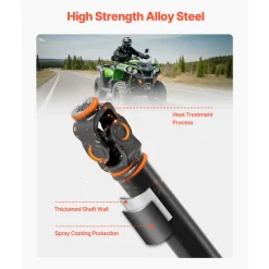 VEVOR Front Drive Shaft, 64.0" Prop Shaft Driveshaft Assembly Compatible with 2014-2016 Polaris Ranger XP 900, Replace #1332951 1333146