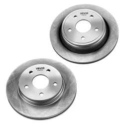 VEVOR Front & Rear Brake Kit Ceramic Brake Pads & Hollow Brake Rotors Kit, Compatible with 2007-2009 Dodge Durango & Chrysler Aspen, 2011-2018 Ram 1500 (5-Lug), 2019-2023 Ram 1500 Classic