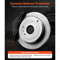 VEVOR Front & Rear Brake Kit Compatible with 2008-2017 Buick Enclave, 2009-2017 Chevrolet Traverse/2007-2010 Saturn Outlook, 2007-2016 GMC Acadia/2017 GMC Acadia Limited, Hollow Brake Rotors Pads Kit