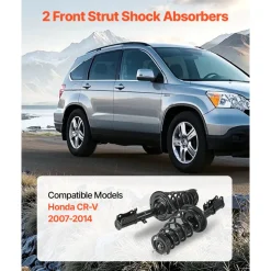 VEVOR Front Shock Absorber Strut Assembly, 2Pcs Shock and Strut Assembly with Coil Spring, Compatible with 2011-2013 Kia Sorento, Automotive Replacement Struts for OE 172712 / 172713