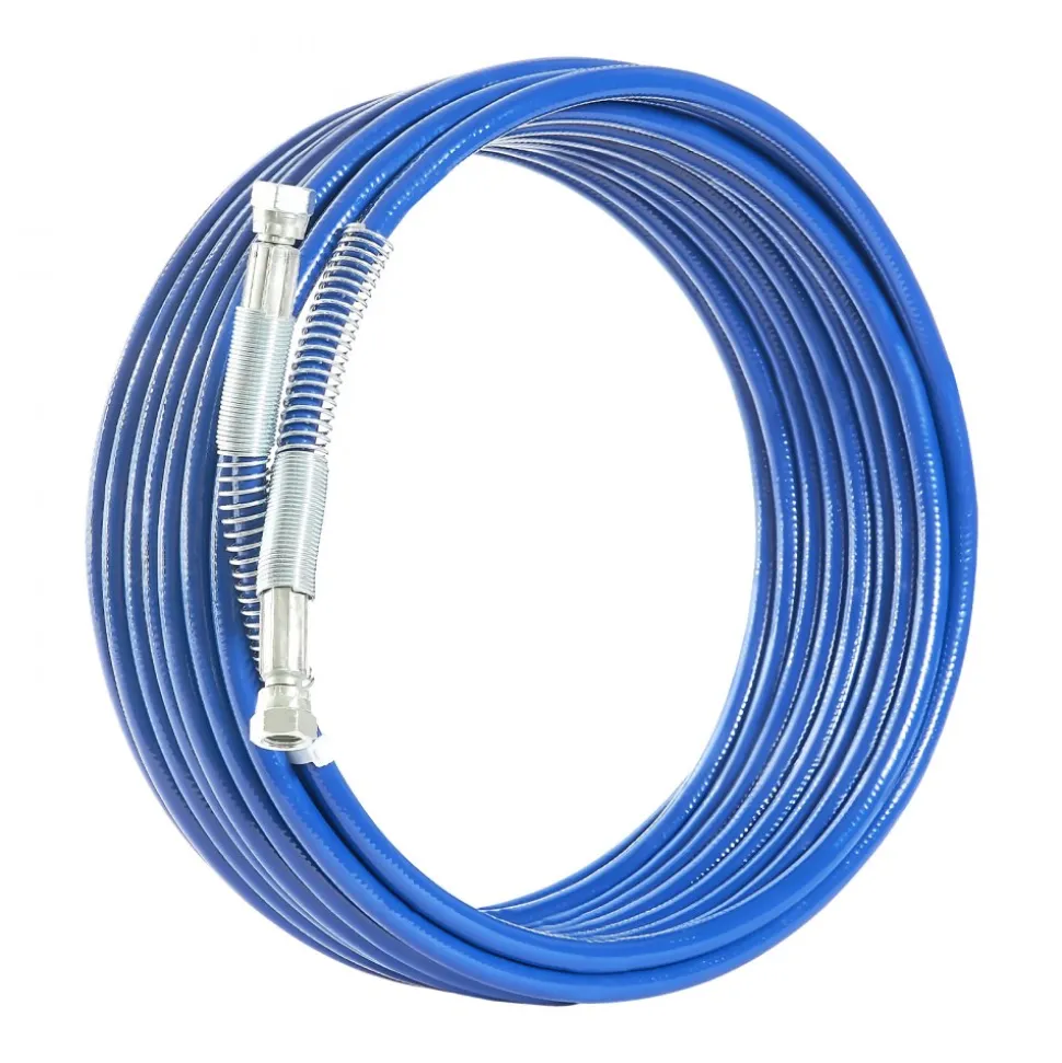 VEVOR 50ft Airless Paint Sprayer Hose, 1/4 in Universal Airless Paint Spray Hose, 4350 PSI High Pressure Flexible Airless Sprayer Hose, Multi-Layer Reinforced Steel Wire Braid Hose for Paint Sprayer