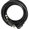 VEVOR 50 FT 30 Amp Generator Extension Cord SJTW 10 AWG 4 Prong, NEMA L14-30P 125/250V Heavy Duty Generator Power Cord with Twist Lock Connector