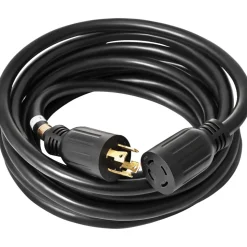 VEVOR 50 FT 30 Amp Generator Extension Cord SJTW 10 AWG 4 Prong, NEMA L14-30P 125/250V Heavy Duty Generator Power Cord with Twist Lock Connector