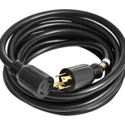 VEVOR 50 FT 30 Amp Generator Extension Cord SJTW 10 AWG 4 Prong, NEMA L14-30P 125/250V Heavy Duty Generator Power Cord with Twist Lock Connector
