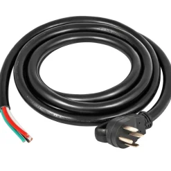 VEVOR 15 ft 50A RV Camp Power Cord Generator Cord 6/3+8/1 AWG NEMA 14-50P to Bare Wire