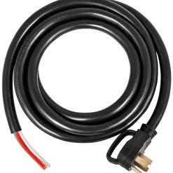 VEVOR 15 ft 50A RV Camp Power Cord Generator Cord 6/3+8/1 AWG NEMA 14-50P to Bare Wire