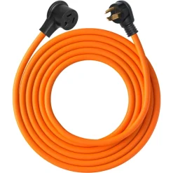 VEVOR 10 ft Dryer Extension Cord, 3-Prong NEMA 10-30P to 10-30R Dryer Cord, 125V/250V STW 10AWG/3C, 30A, Pure Copper Wire Cable with Black Non-woven Bag and PVC Cable Tie, Ideal for Indoor & Outdoor