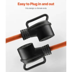 VEVOR 10 ft Dryer Extension Cord, 4-Prong NEMA 14-30P to 14-30R Dryer Cord, 125V/250V, STW 10AWG/4C, 30A, Pure Copper Wire Cable with Black Non-woven Bag and PVC Cable Tie, for Outdoor & Indoor Use