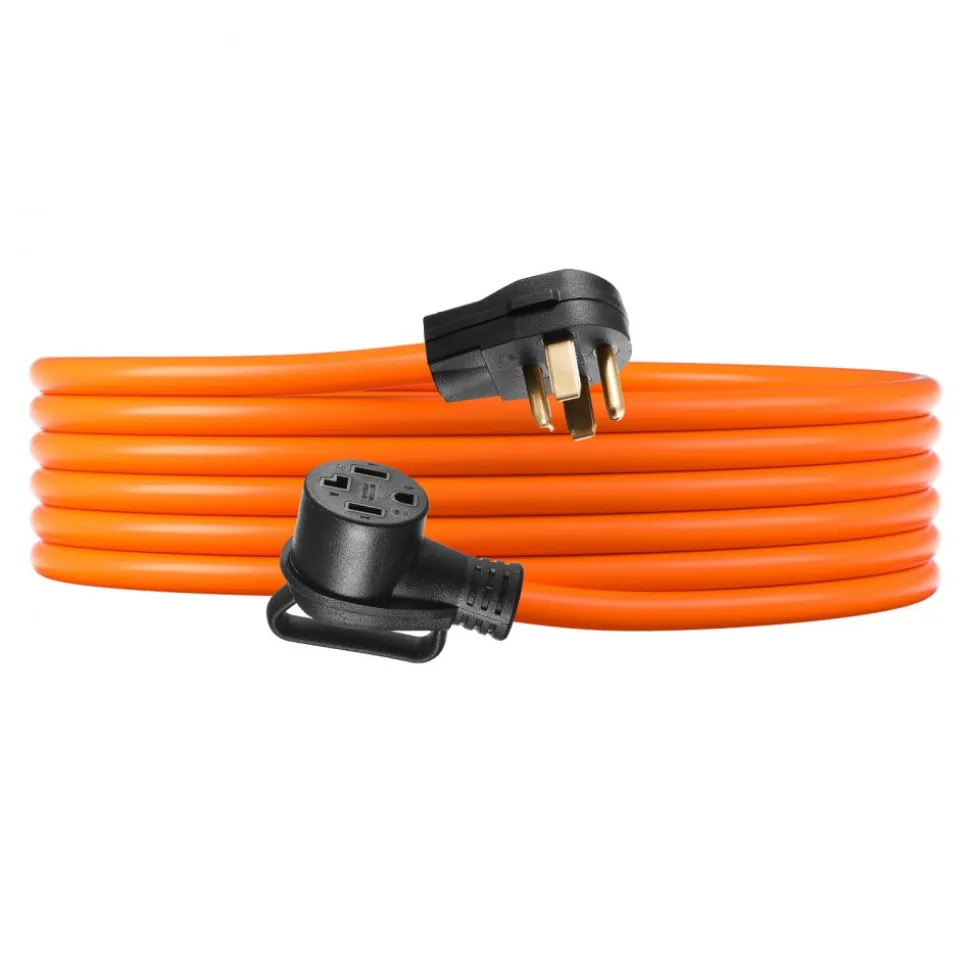 VEVOR 10 ft Dryer Extension Cord, 4-Prong NEMA 14-30P to 14-30R Dryer Cord, 125V/250V, STW 10AWG/4C, 30A, Pure Copper Wire Cable with Black Non-woven Bag and PVC Cable Tie, for Outdoor & Indoor Use