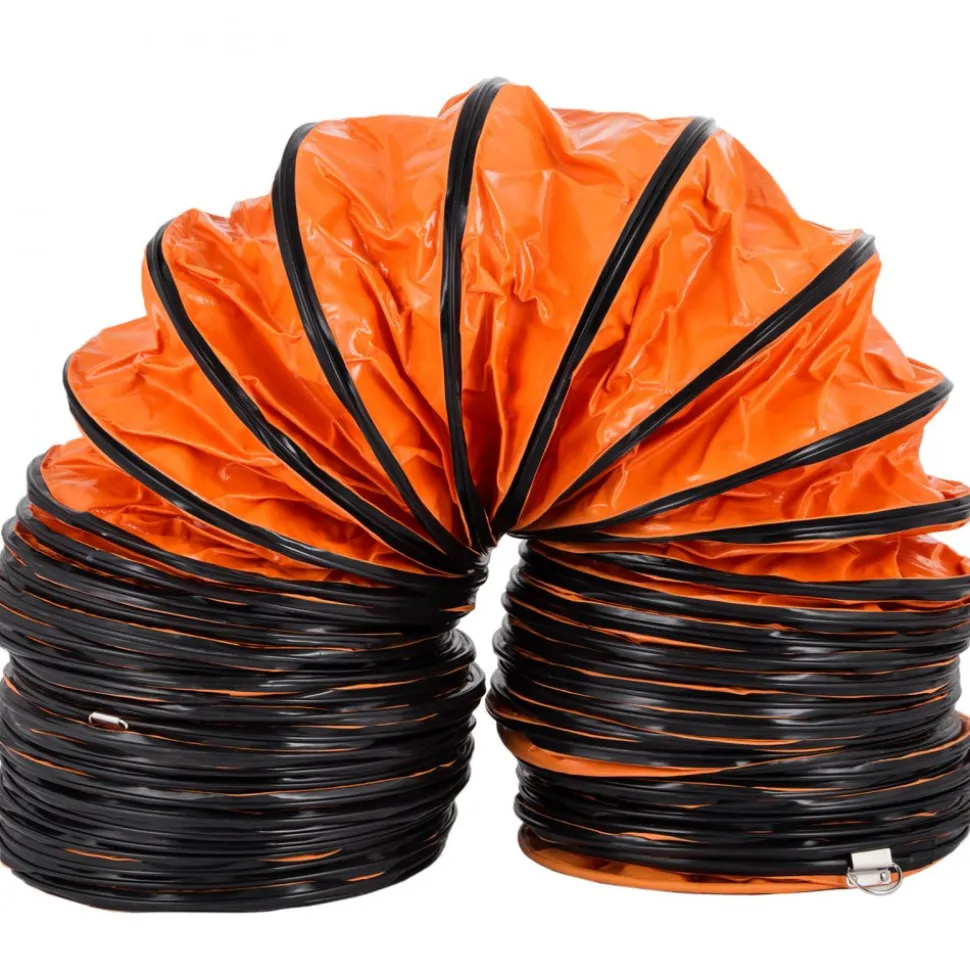 VEVOR 32ft Duct Hosing PVC Flexible Ducting Hose for 12inch Utility Blower Ventilation Fan Exhaust Fan