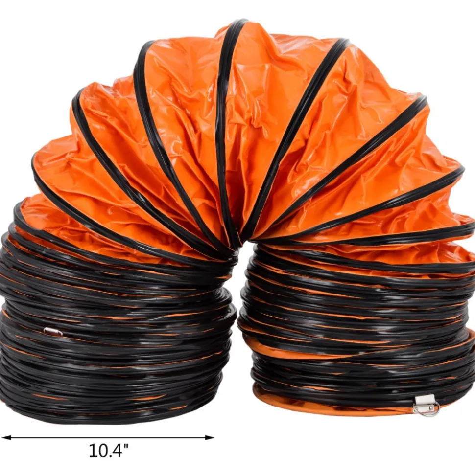 VEVOR 32ft Duct Hosing PVC Flexible Ducting Hose for 12inch Utility Blower Ventilation Fan Exhaust Fan