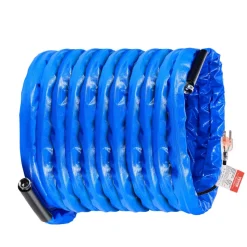 VEVOR 100ft Heated Water Hose for RV, Heated Drinking Water Hose with Corrugated Cover Antifreeze to -45°F, Automatic Self-regulating, 5/8