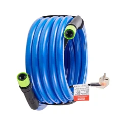 VEVOR 30ft Heated Water Hose for RV, Heated Drinking Water Hose with Corrugated Cover Antifreeze to -45°F, Automatic Self-regulating, 5/8