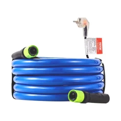 VEVOR 30ft Heated Water Hose for RV, Heated Drinking Water Hose with Corrugated Cover Antifreeze to -45°F, Automatic Self-regulating, 5/8