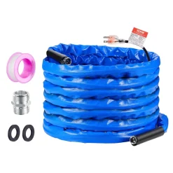 VEVOR 75FT Heated Water Hose for RV -45°F Anti Freeze Drinking Water Hose, 1/2