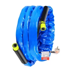VEVOR 15ft Heated Water Hose for RV, Heated Drinking Water Hose with Corrugated Cover Antifreeze to -45°F, Automatic Self-regulating, 5/8