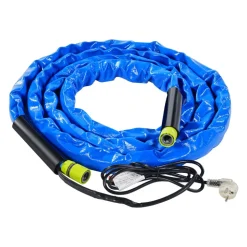 VEVOR 15ft Heated Water Hose for RV, Heated Drinking Water Hose with Corrugated Cover Antifreeze to -45°F, Automatic Self-regulating, 5/8