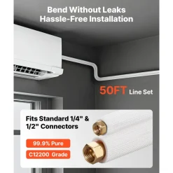 VEVOR 25FT Mini Split Line Set, 1/4
