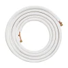 VEVOR 25FT Mini Split Line Set, 1/4" & 1/2" O.D Copper Pipes Tubing and Triple-Layer Insulation, for Air Conditioning or Heating Pump Equipment & HVAC with Rich Accessories (27ft Connection Cable)