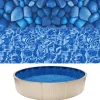 VEVOR 18ft Pool Liner, Round Overlap Swimming Pool Liner for 52 in Wall Height, Premium Vinyl, Easy Install with Leak-Proof Patches, Designed for Steel Sided Above-Ground,Outdoor, Boulder Swirl
