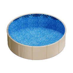 VEVOR 15ft Pool Liner, Round Overlap Swimming Pool Liner for 54 in Wall Height, Premium Vinyl, Easy Install with Leak-Proof Patches, Designed for Steel Sided Above-Ground,Outdoor, Boulder Swirl
