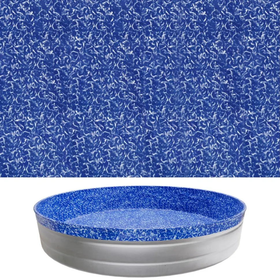 VEVOR 10ft Pool Liner, Round Overlap Swimming Pool Liner for 27.5 in Wall Height, Heavy Gauge Vinyl, Easy Install with Leak-Proof Patches, Designed for Steel Sided Above-Ground,Outdoor, Crystal
