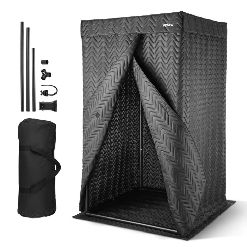 VEVOR 6.56 ft Portable Vocal Booth Pro-Grade Recording Studio for Echo-Free Vocals