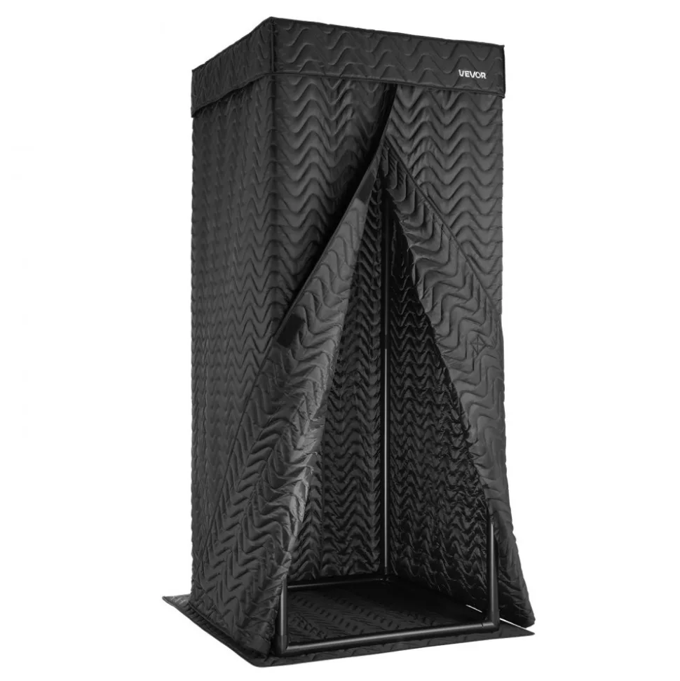 VEVOR 6.56 ft Portable Vocal Booth Recording Booth with Travel Bag for Voiceovers
