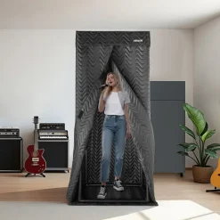 VEVOR 6.56 ft Portable Vocal Booth Recording Booth with Travel Bag for Voiceovers
