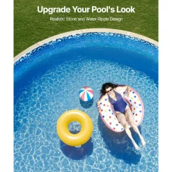 VEVOR 21-ft Round Above Ground Pool Liner, Unibead Pool Liners, Standard Gauge, 52inch Wall Height, Designed for Steel Sided Above-Ground Swimming Pools