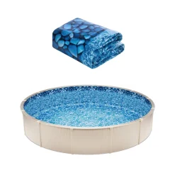 VEVOR 18-ft Round Above Ground Pool Liner, Overlap Pool Liners, Standard Gauge Vinyl, 48-to-54inch Wall Height, Designed for Steel Sided Above-Ground Swimming Pools