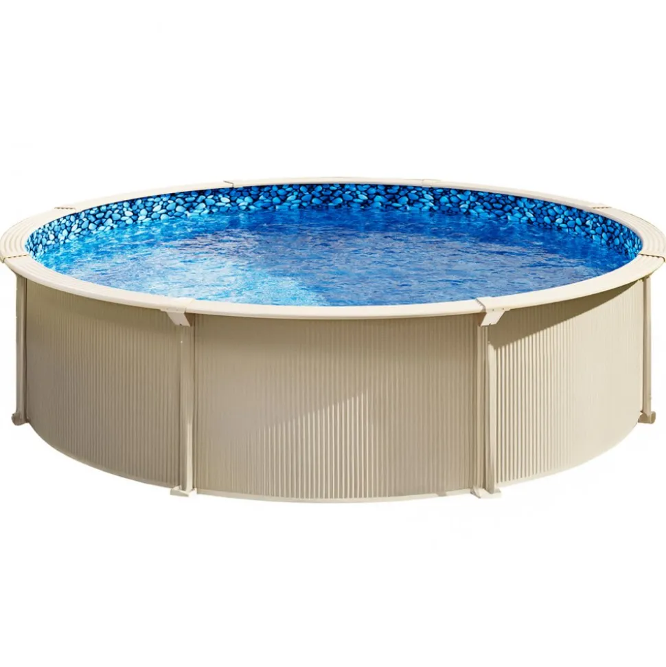 VEVOR 24-ft Round Above Ground Pool Liner, Overlap Pool Liners, Standard Gauge Vinyl, 48-to-54inch Wall Height, Designed for Steel Sided Above-Ground Swimming Pools