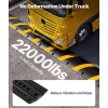 VEVOR 6FT Rubber Speed Bump, 2 Channel, Heavy Duty Traffic Speed Hump, 22000 lbs/axle Load Capacity, 72 in Cable Protector Ramp with Expansion Screws, for Asphalt Concrete Gravel Driveway Road, 1 Pack