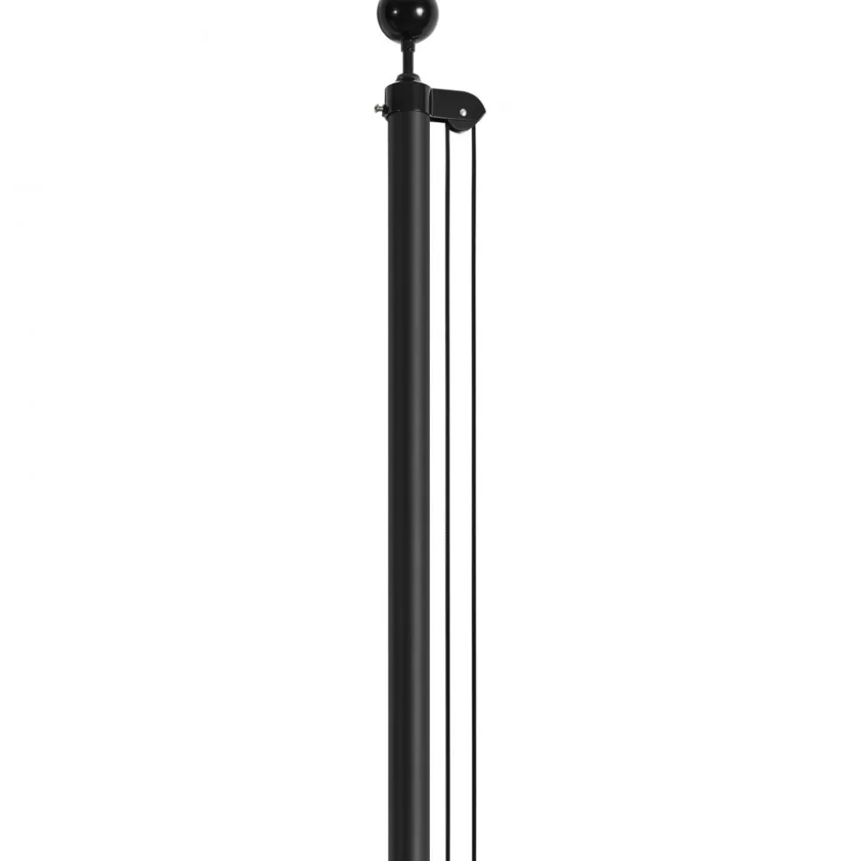 VEVOR 30FT Sectional Flag pole Kit, Heavy Duty Aluminum Alloy in Ground Flag poles for Outside, 3 Display Modes Flagpole with 3x5 American Flag, Professional Accessories, Black
