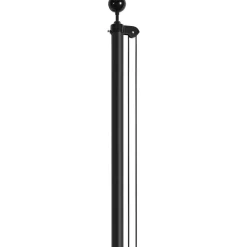 VEVOR 25FT Sectional Flag pole Kit, Heavy Duty Aluminum Alloy in Ground Flag poles for Outside, 3 Display Modes Flagpole with 3x5 American Flag, Professional Accessories, Black