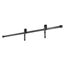 VEVOR 8FT Sliding Barn Door Hardware Kit, 330LBS Loading Heavy Duty Barn Door Track Kit for Single Door, Fit 3.7-4.3FT Wide and 1.3