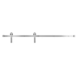 VEVOR 6.6FT Sliding Barn Door Hardware Kit, 330 LBS Weight Capacity, Compatible with 36 to 40 Inches Width & 1-3/8 to 1-3/4 Inches Thickness Single Sliding Barn Door, Durable Track & J-shape Roller