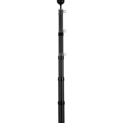 VEVOR 25FT Telescoping Flag pole Kit, Heavy Duty Aluminum Alloy in Ground Flag Poles for Outside, 3 Display Modes Flagpole with 3x5 American Flag, Professional Accessories, Black