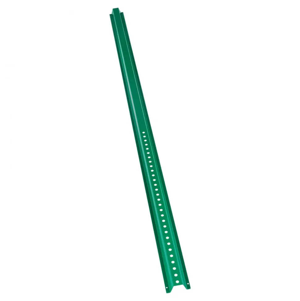 VEVOR 6FT U-Channel Sign Post, 4Pack Green Heavy Duty Steel Fixed Fence Post, Steel Fence U-Channel Sign for Garden, Courtyard, Farm or Traffic Intersection