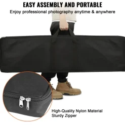 VEVOR 10ft x 10ft Pipe and Drape Kit, Heavy Duty Backdrop Stand with Carbon Steel Base, Adjustable Backdrop Support with 6 Clamps and A Carry Bag for Wedding, Party, Event, Photography, and Exhibition
