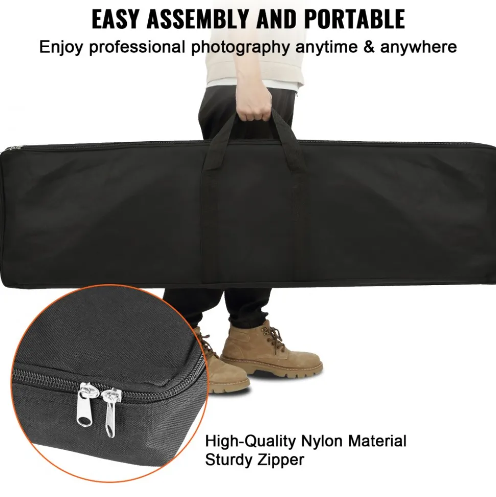 VEVOR 10ft x 10ft Pipe and Drape Kit, Heavy Duty Backdrop Stand with Carbon Steel Base, Adjustable Backdrop Support with 6 Clamps and A Carry Bag for Wedding, Party, Event, Photography, and Exhibition