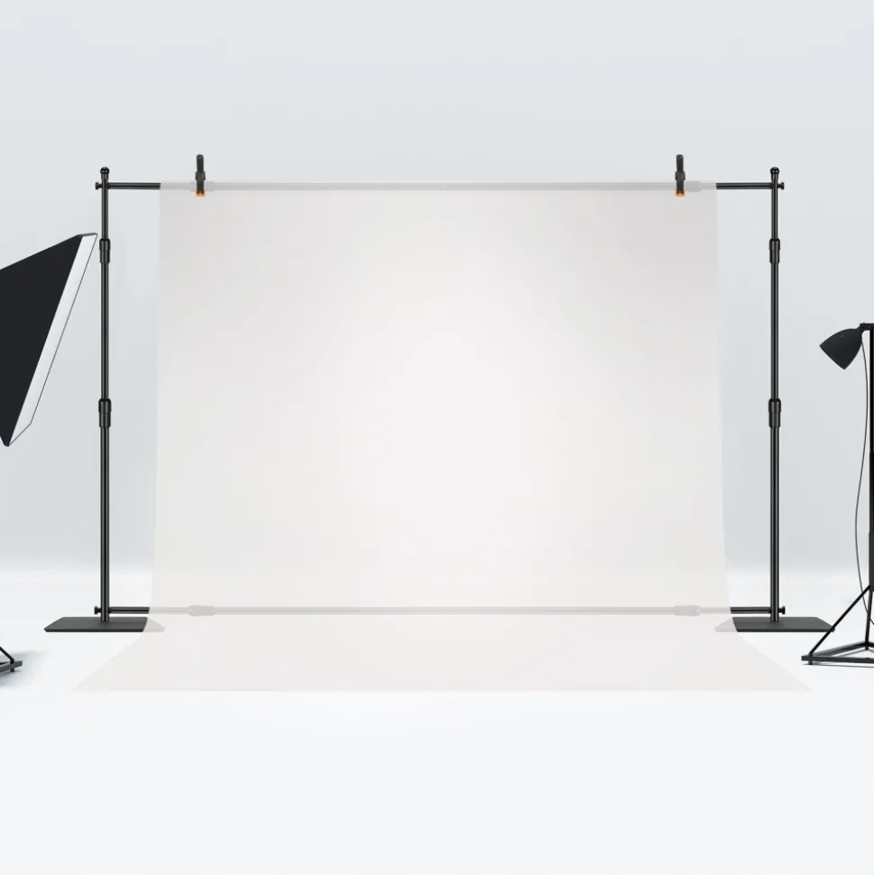 VEVOR 10ft x 10ft Pipe and Drape Kit, Heavy Duty Backdrop Stand with Carbon Steel Base, Adjustable Backdrop Support with 6 Clamps and A Carry Bag for Wedding, Party, Event, Photography, and Exhibition