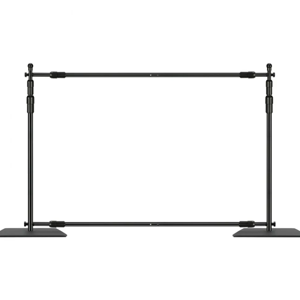 VEVOR 10ft x 10ft Pipe and Drape Kit, Heavy Duty Backdrop Stand with Carbon Steel Base, Adjustable Backdrop Support with 6 Clamps and A Carry Bag for Wedding, Party, Event, Photography, and Exhibition